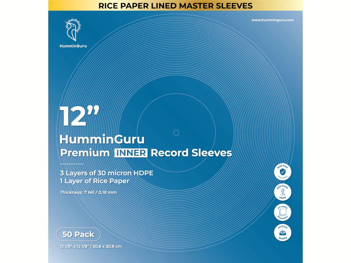 HUMMINGURU Pochettes intérieures PREMIUM x 50 (POUR DISQUES 12 ) - 2