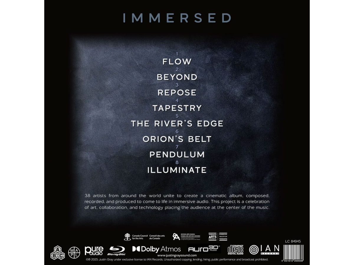 JUSTIN GRAY - IMMERSED - BLU-RAY AUDIO - 2