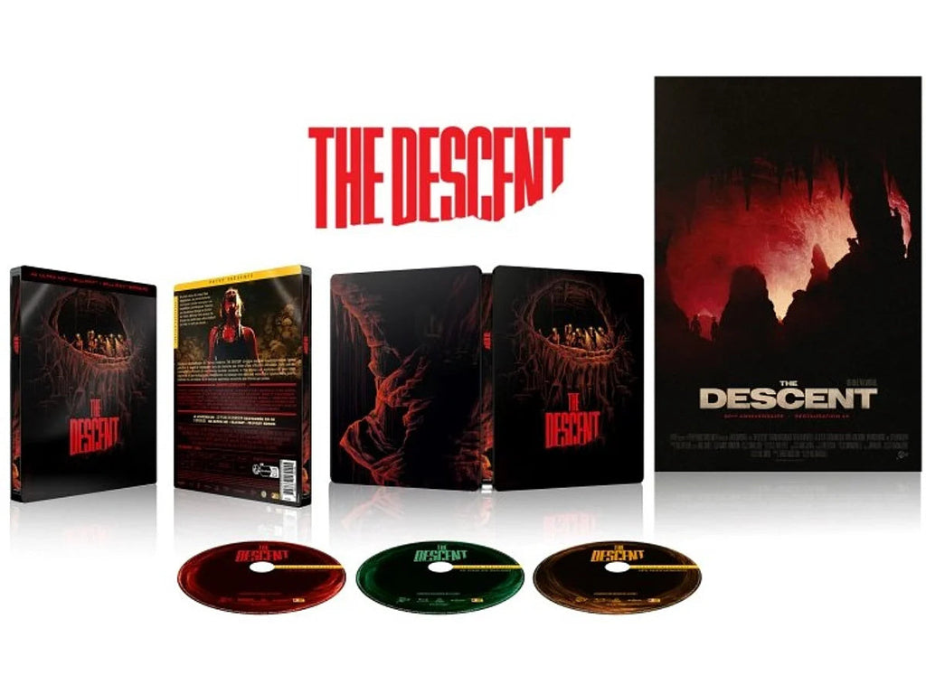 THE DESCENT (2005) - COMBO UHD 4K + BD + BD BONUS + AFFICHE - STEELBOOK - 1
