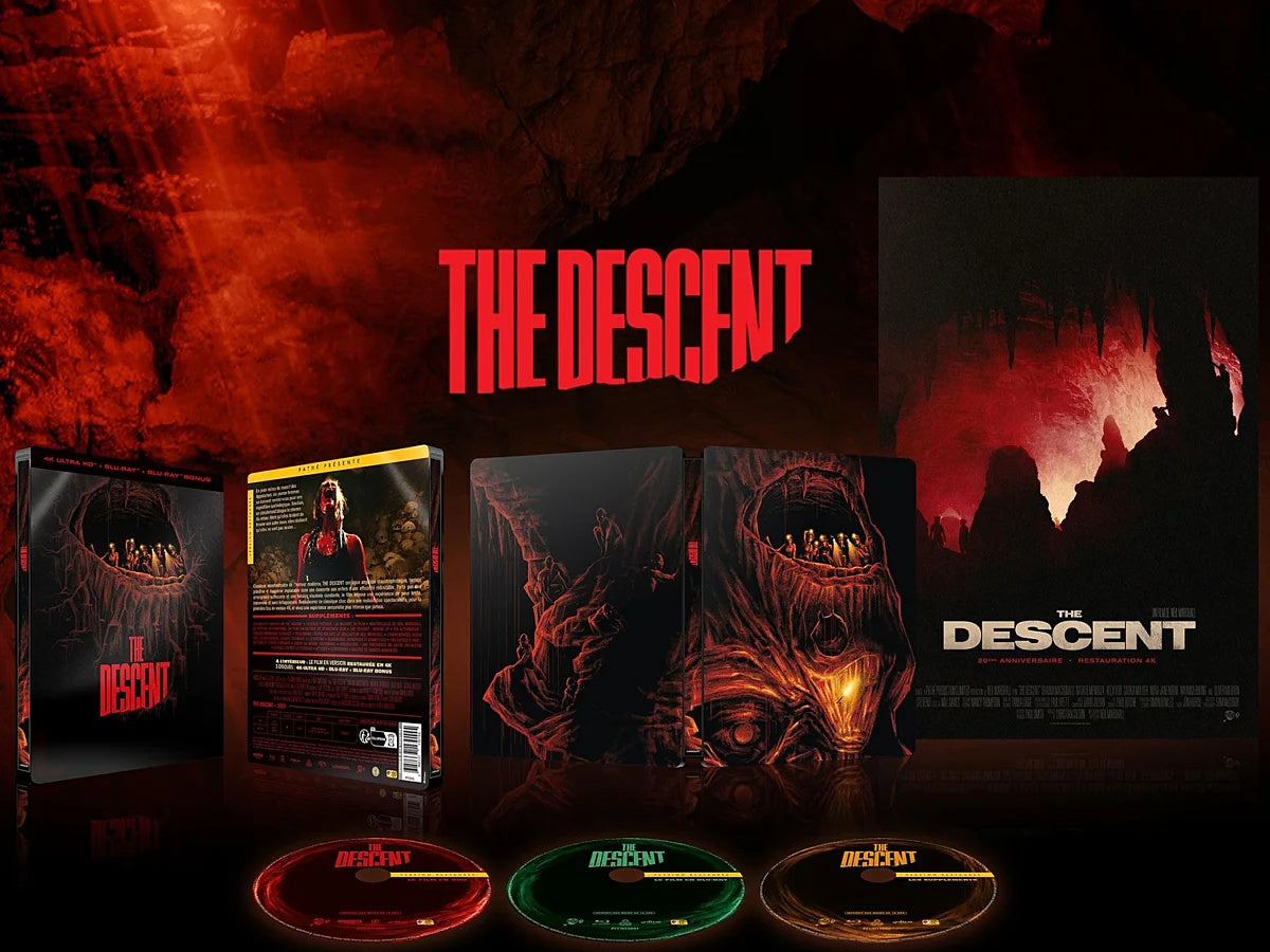 THE DESCENT (2005) - COMBO UHD 4K + BD + BD BONUS + AFFICHE - STEELBOOK - 2